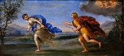 Francesco Albani Apollo and Daphne. oil painting on canvas